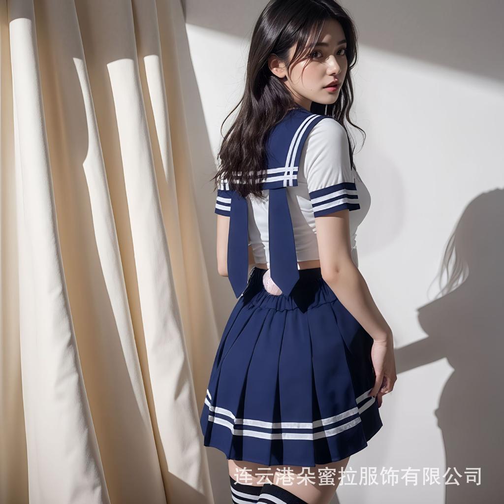 Fun Underwear, Japanese and Korean Campus Clothes, Pure Desire Wind, Navy Collar Rabbit, Student Clothing, College Feng Sailor JK Uniform Suit