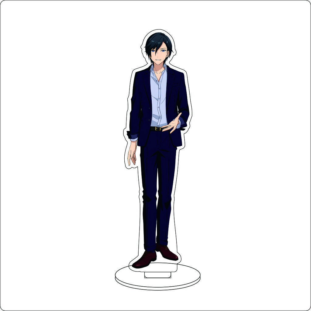 

16CM Anime Ensemble Stars Cosplay Acrylic Stand Ornaments Isara Mao Yuuki Makoto Akehoshi Subaru Figure Stand Halloween Gifts 16CM