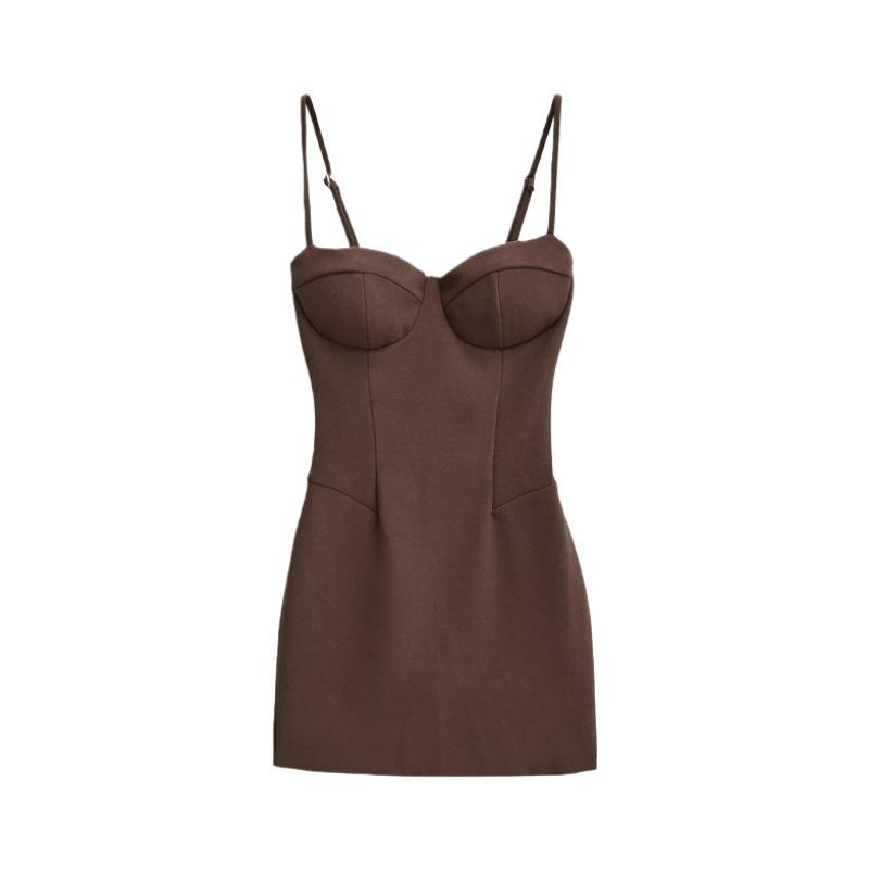 Spicy Girl Strapless Dress: Women's Sexy Slim Fit Bodycon with Bra Pad