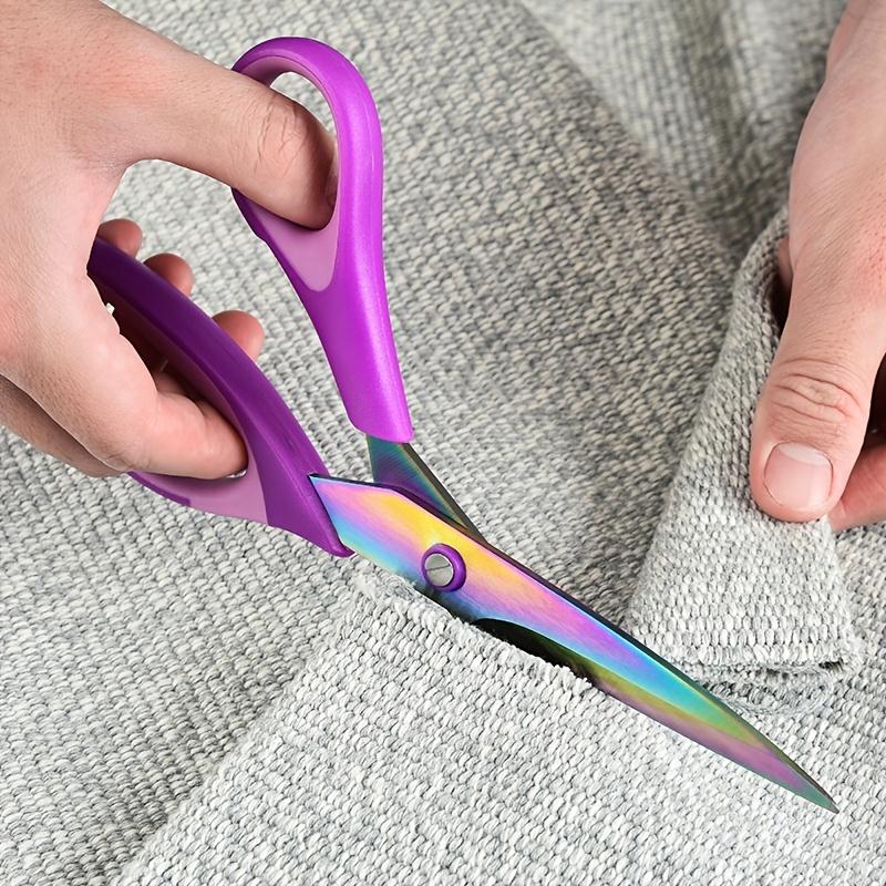 3PCS Colorful Titanium Office Tailor Scissors Colorful Titanium Plated Hand Cutting Household Sewing Scissor Set