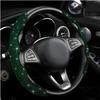 2 PCS Steering Wheel Cover, Segmented Car Wheel Covers With Crystal Rhinestones, Non-Slip Protector Bling Sparkly Decoration For Most Steering