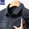 Romon Men's Long Sleeve Polo - Spring/Autumn Casual Lapel Shirt for Middle-Aged & Elderly