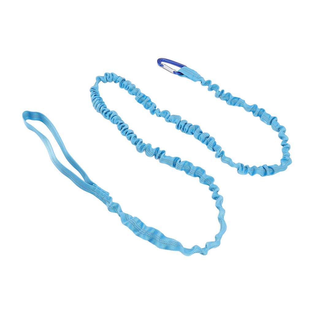 Bike Tow Rope Natural Length 1.7m Stretchable Design Nylon Alloy Portable Mountain Bike Pulling Rope for Outdoor