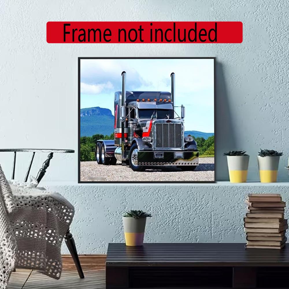 Kenworth 5D Diy Diamond Paintings Mosaic Wall Round Diamond Art Painting Kits Embroidery Crystal Accessories Frameless