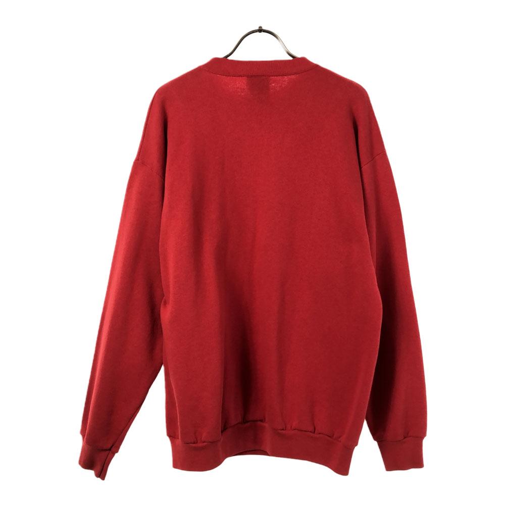 TSi 90s Made in USA Print Long sleeve sweat trainer L Fleece lining Old Men's Used