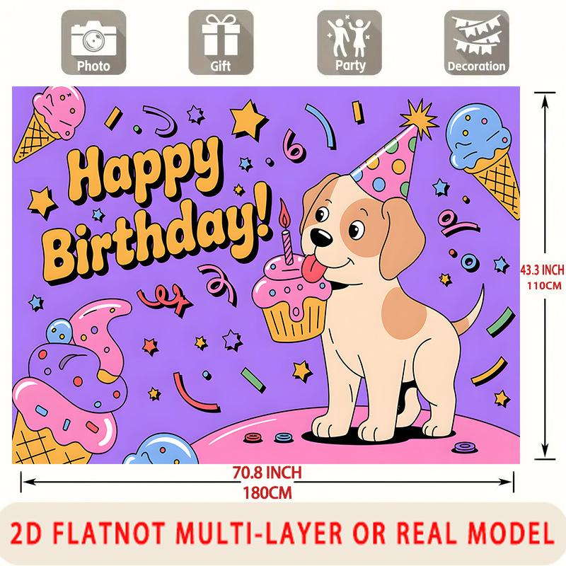 Party Backdrop Happy Birthday Birthday Photo Booth Background Front Door Decor
