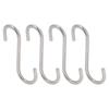 8PCS S Hook Rustproof Stainless Steel S Hooks Heavy Duty Simple Style Overstriking Portable S Kitchen Hook for Bathroom