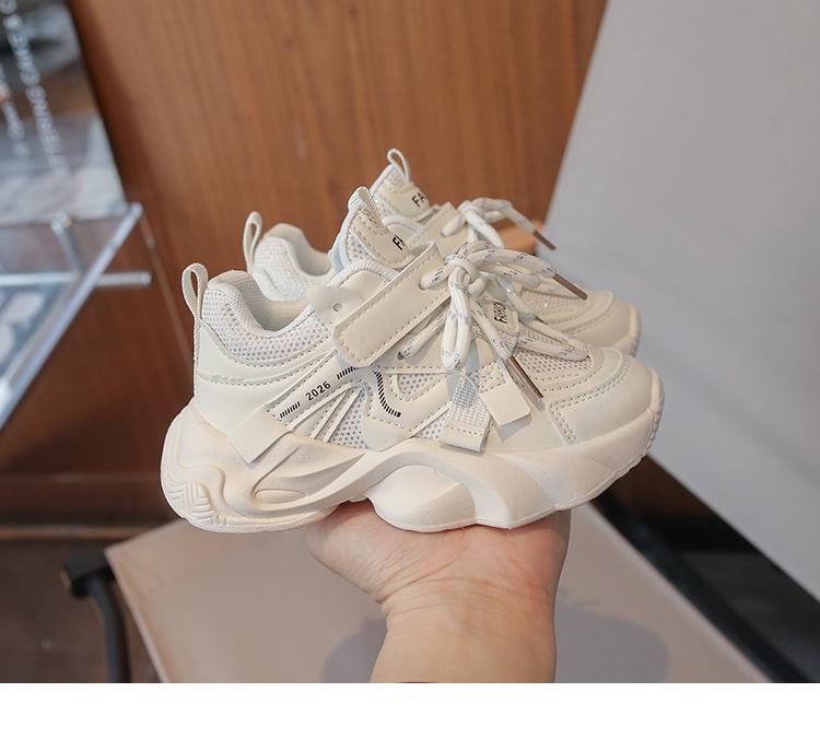 Kids' Versatile Mesh Sports Shoes - Soft Sole, Breathable, Lightweight for Spring & Autumn 2026