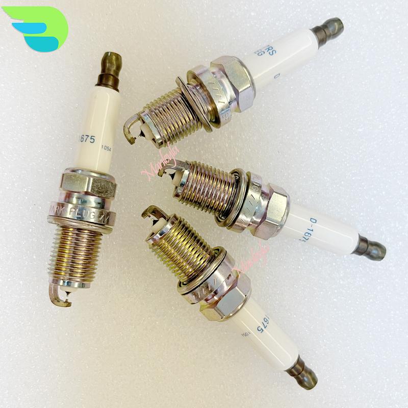 4pcs Dual Iridium Spark Plug D-1675 For PFR7S8EG 06H905601A FR5KPP332S DR14YP RC6WYPB3 PK22PR8 101905631H Z347