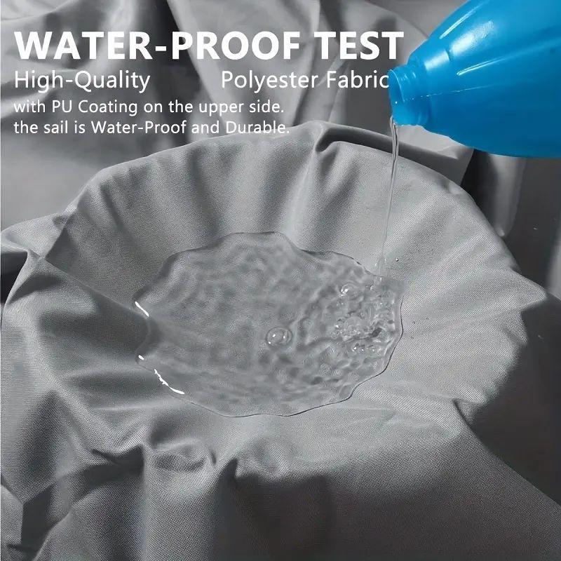 300D Waterproof Outdoor Sunshade Awning, Thickened Polyester Oxford Triangle, Four-Corner Sail