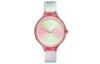 Puma Relógio de Pulso Movimento a Quartzo Pulseira de Couro 36mm Mostrador Cor Madrepérola Relógio Feminino Resistente à Água 30m P1030Puma