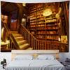 Room Decoration Tapestry Wall Hanging Magic Bookshelf Library Hippie Aesthetic Art Background Poster Used For Home Dormitory