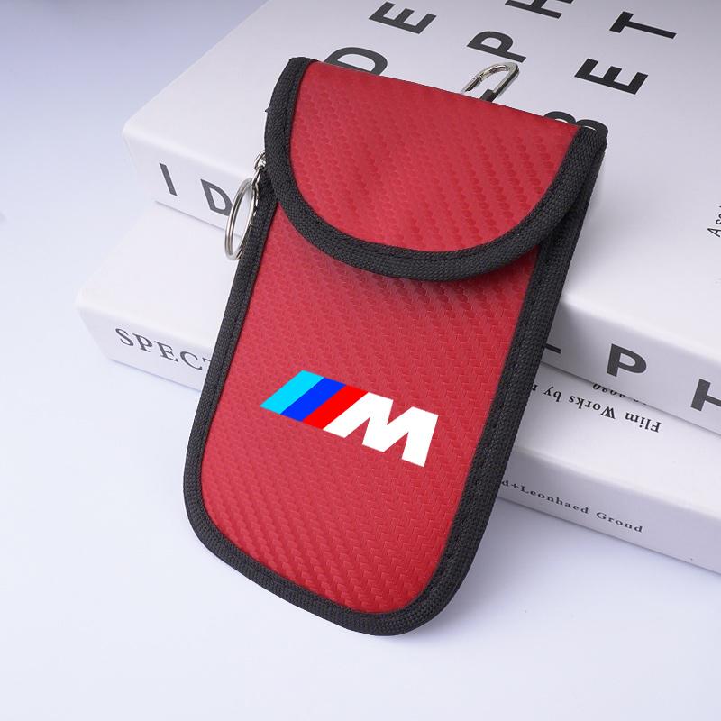 For BMW E46 X1 X2 X3 X4 X5 X6 F48 G01 E84 E83 F30 M Car Key Signal Shielding Bag Anti-theft RFID Keychain Case Accessories DV1