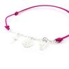 Les Trésors De Lily [J0810] - Bracelet Argent 'Tête de Mort' rose argenté - 10 mm