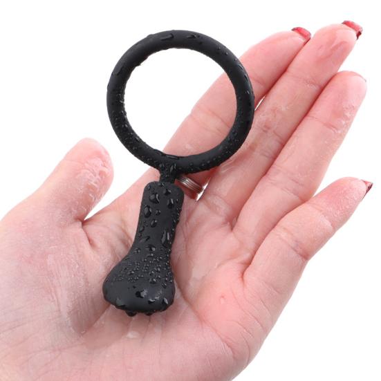 Penis Corrector Semen Locking Skin-friendly Silicone Delay Ejaculation Lock Ring for Male Masturbators