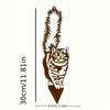 Freestanding Metal Cat Garden Stake Abstract Rustic Iron Sculpture Indoor Outdoor Lawn Decor Sturdy Durable Yard Patio Decoration Gift Cat Lovers