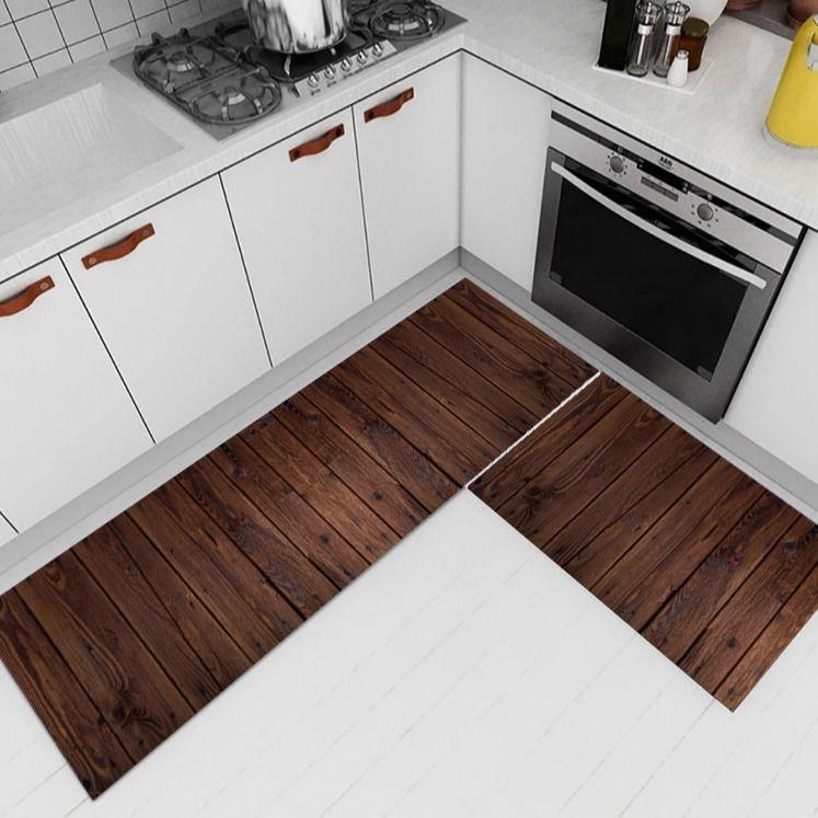 Home Kitchen Floor Mat Anti Slip Water Absorbing Entrance Door Floor Mat Bathroom and Toilet Floor Mat