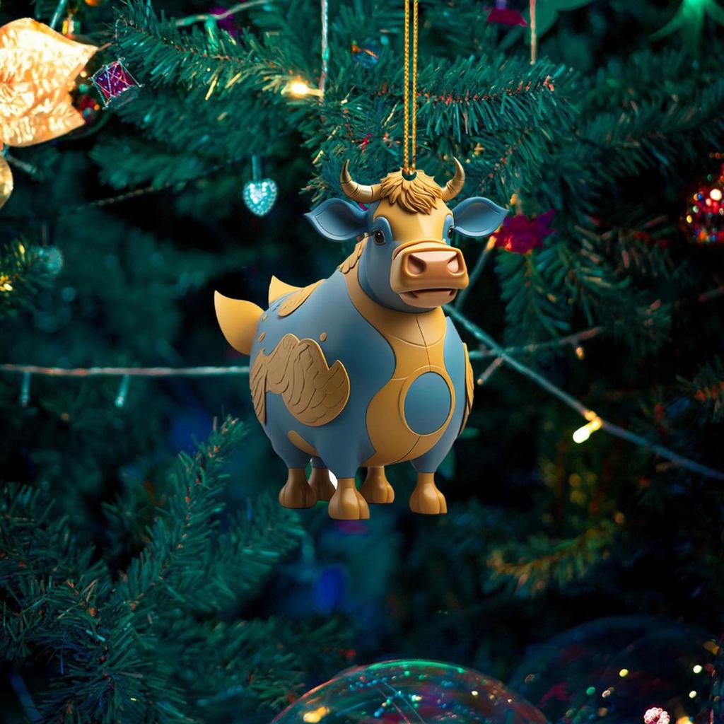 Christmas Tree Decorations Acrylic Ornaments Birthday Gift Door Window Car Pendants for Home