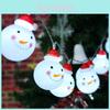 Magical Christmas Snowman String Lights For Kids Rooms With 10/20 Leds For Festive Decor