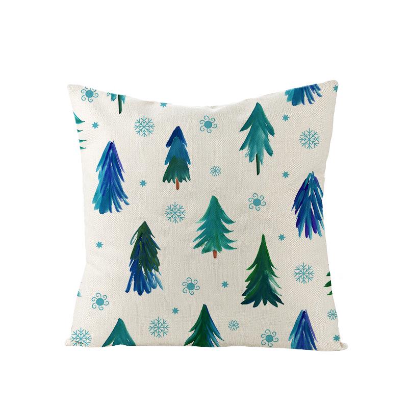 Cartoon Digital Printing Christmas Pillow Cover New Style Square Polyester Pillow Cover Cushion Cover
