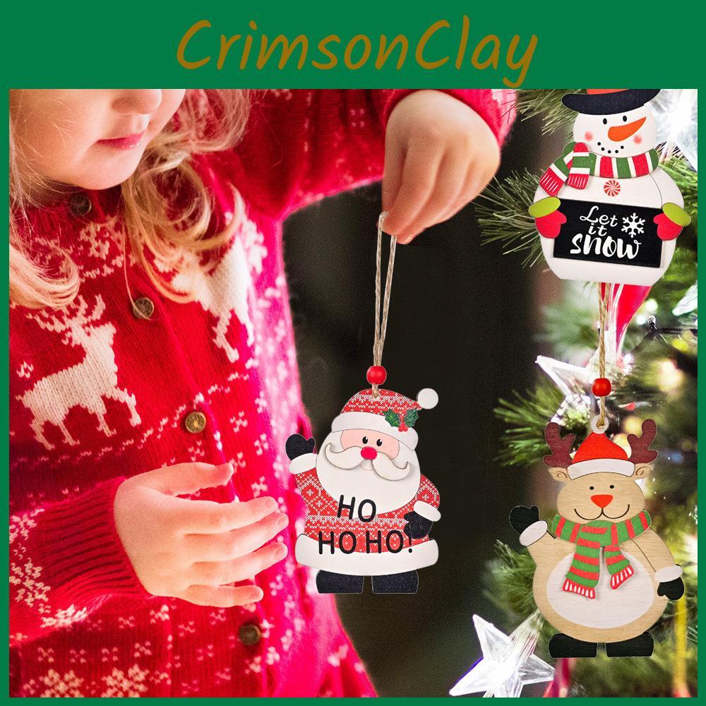 Christmas Decoration Trees Printed Wooden Shopping Mall Atmosphere Up Dress