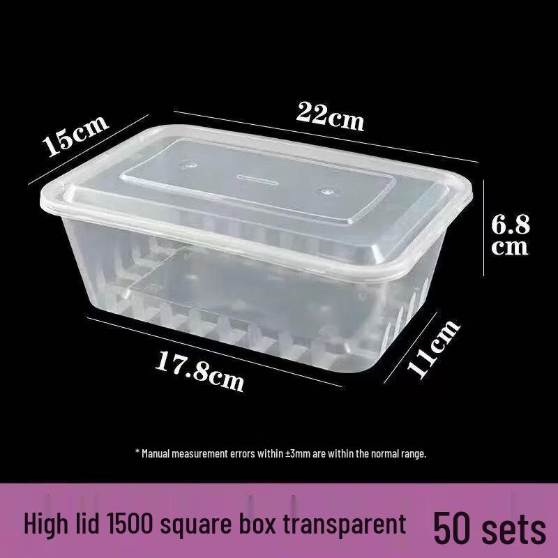 Disposable Microwaveable Round Plastic Food Containers with Lids