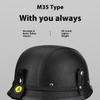 Cruise Vintage Goggles PU Leather Private Helmet Leather Helmet Half Helmet Motorcycle Helmet Locomotive Helmet