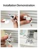 3D Electroplated Long-Eared Rabbit Ornament - Cute Cross-Border Light Luxury Decor