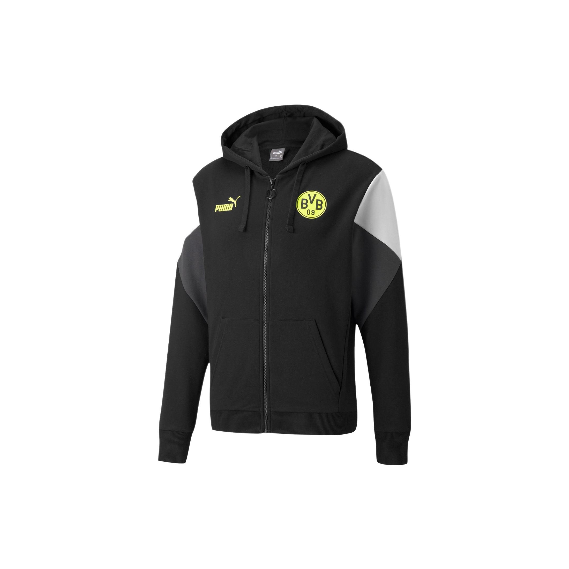 PUMA BVB Borussia Dortmund FtblCulture FZ Jacket Black 764318-05 XS