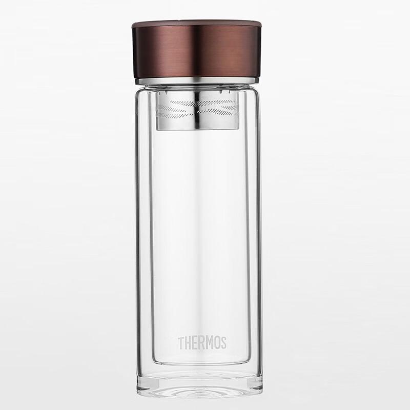 Thermos TCGD-300 Double-Wall Glass Tea Infuser Bottle 300ml