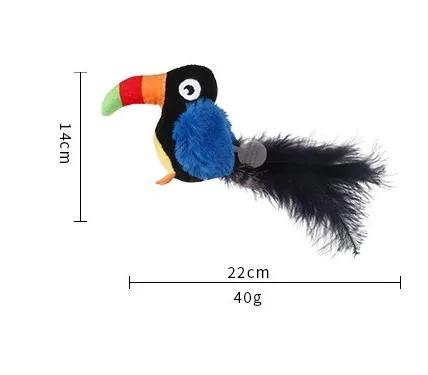 Toy bird melody mouse teaser cat stick cat plush sound self-hi artifact cat toy