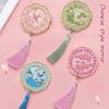 Portable Makeup Mirror Relief Design Cosmetic Mirror Exquisite Handheld Mirror  Tourist Souvenirs