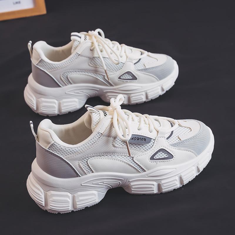 Primăvara și toamna noi pantofi de tată pantofi de sex feminin antiderapanți pentru studenți versatil respirabil adidași sporesc pantofi casual