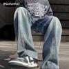 Men's Jeans Straight Loose Pants American Street High Street Trendy Pants