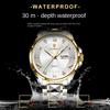 Top Brand Fashion New Men's Watch Luxury Double Calendar Quartz Luminous Waterproof Men's Watch