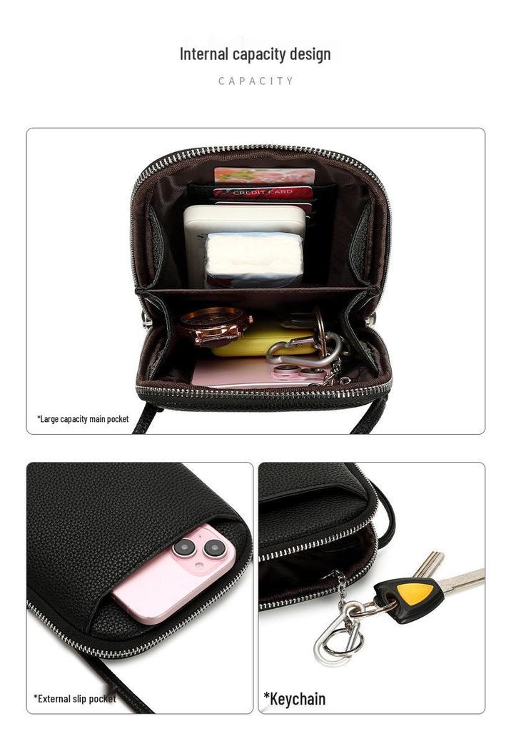 Summer Fashion Women's Crossbody Bag - Vertical Solid Color Mini Phone & Shoulder Bag, Niche Design