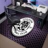 1PC Toul-ouse Crest Design Floor Mat for Living Room, Game Rooms, Office, Bedroom, Office Floor Mat Playful Design, Christmas Fan Gifts