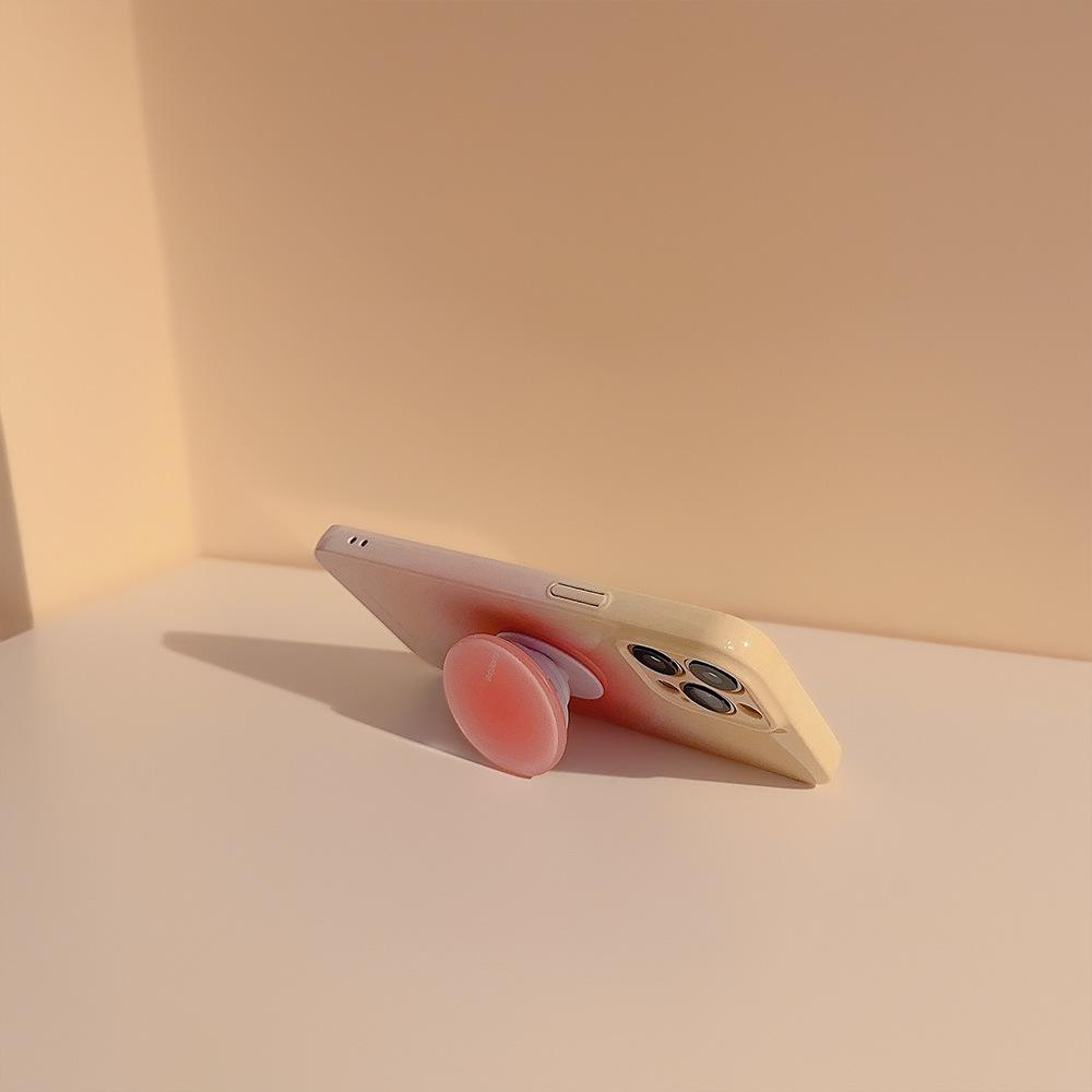 Künstlerische pinkfarbene Handyhülle mit Farbverlauf