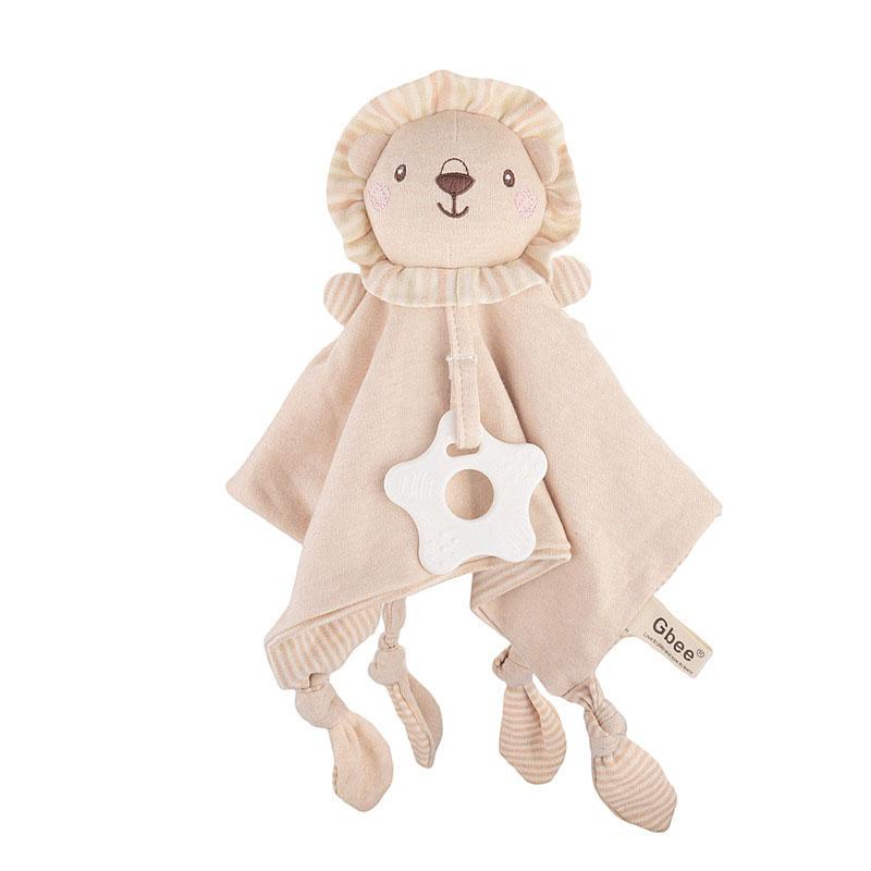 Dětská kreslená raná výchova Bio bavlna Měkký zvířecí kroužek Kousátko Osuška Uklidňující panenka
