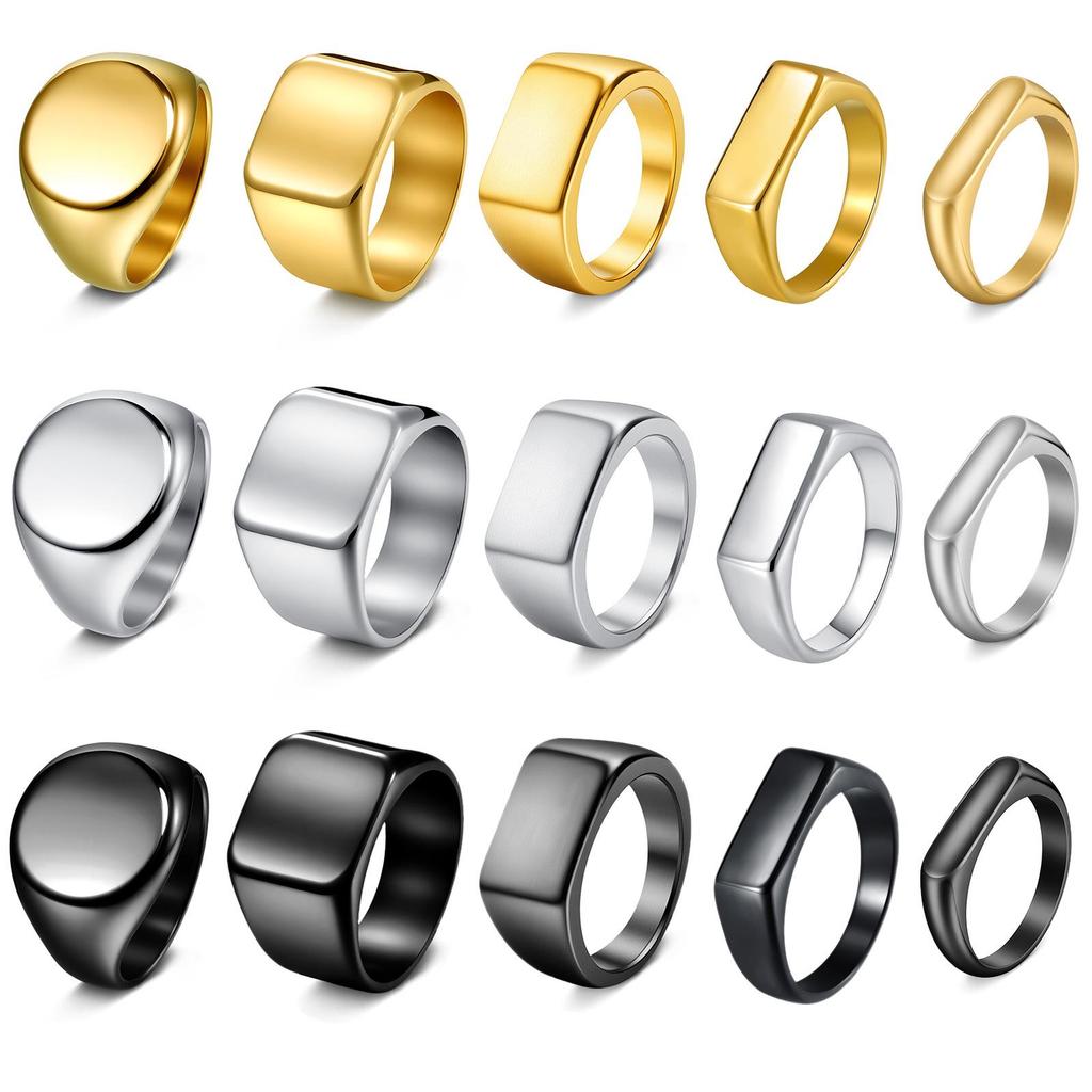 Versatile Fashionable Stainless Steel Men's Ring