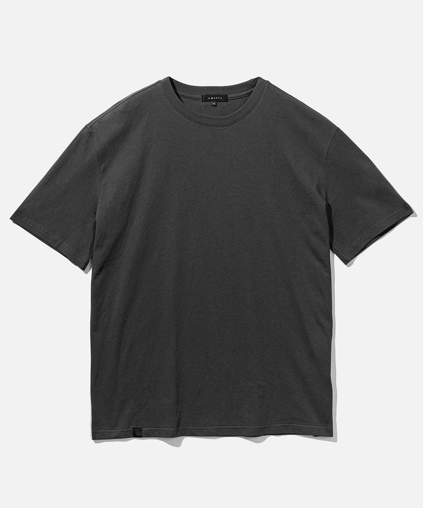 VASTIC Wide Shoulder T-Shirt_Charcoal