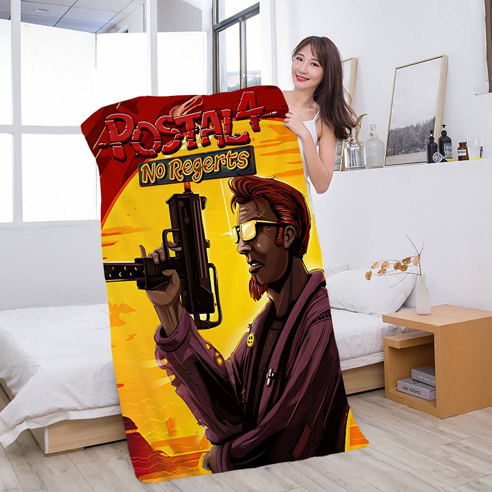 The Postal 4 Dude Klassisches Schießspiel FPS-Spiel Große Mikrofaser-Strandtücher Schnelltrocknendes Handtuch Sandstrandtücher Poolhandtuch