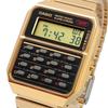 Casio Vintage Series 8-Digit Calculator Function Digital Wristwatch CA-500WEG-1A Unisex Metal Band Gold