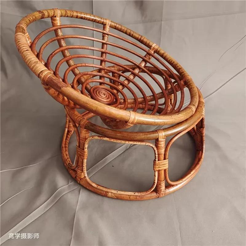 Vintage Handmade Newborn Photography Basket-Baby Chairs & Doll Bed Props for Boys & Girls Perfect for Newborn Baby Photoshoot