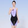 Xtep Women's Athletic One-Piece Knee-Length Swimsuit