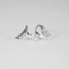 Creative Angel Wing Studs Earrings Stainless Steel Geometric Earrings Ear Jewelry Suitable for Elegant Women Daily Wear