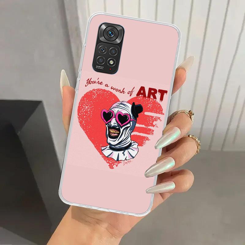Horror Movie Terrifier Phone Case for Xiaomi Redmi Note 15 14 14S 13 12S 12 Pro 11S 11 Plus 11T 11E 10S Soft Funda Print Shell R