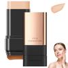 2 In 1 Luxury Anti-Wrinkle Foundation Stick, Long-Lasting Double Head Foundation Make Up Stick with Brush, (Natural, 1 PCS)