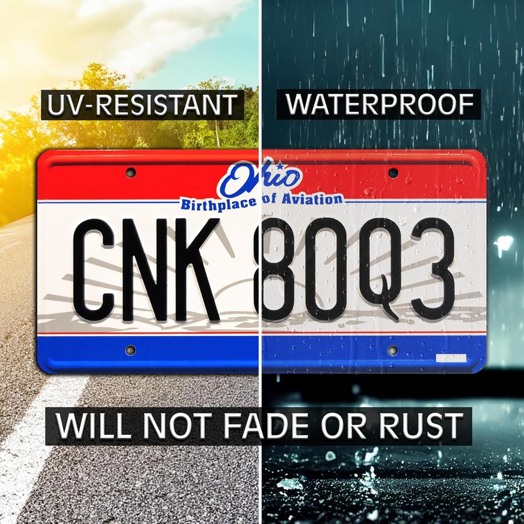 Winchester Impala | Kaz 2Y5 + CNK 80Q3 | Metal Stamped License Plates