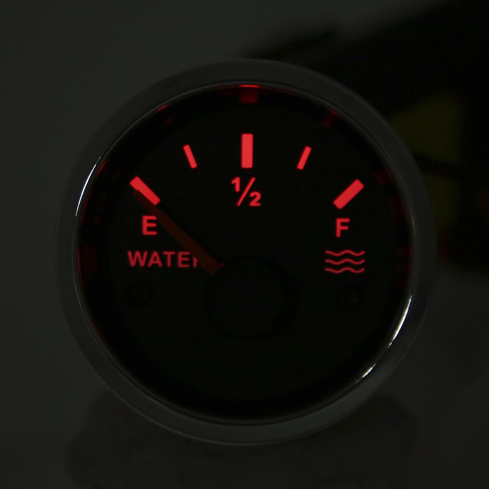 52mm Stainless Steel Water Level Meter Boat Water Tank Level Indicator Gauge